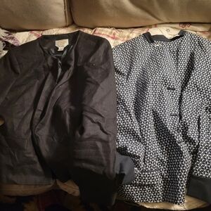 Black and Patterned Men's Jacket